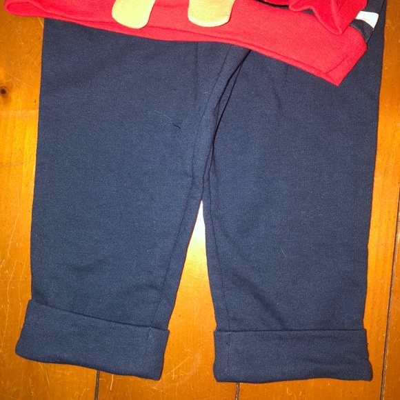 Reindeer Striped Shirt and Cropped Pant Set - Picture 3 of 5